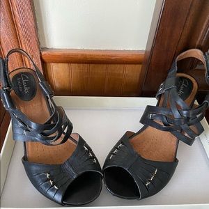 Clarks wedge sandal